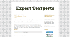 Desktop Screenshot of experttextperts.com