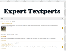 Tablet Screenshot of experttextperts.com
